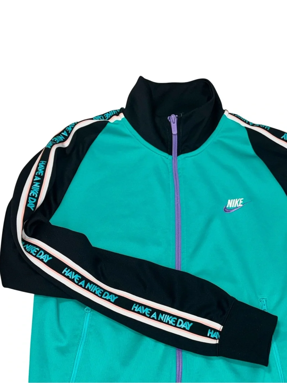 Nike NSW ‘Have A Nike Day’ Fill Zip Track Jacket Emerald/Hyper Jade Men’s Small